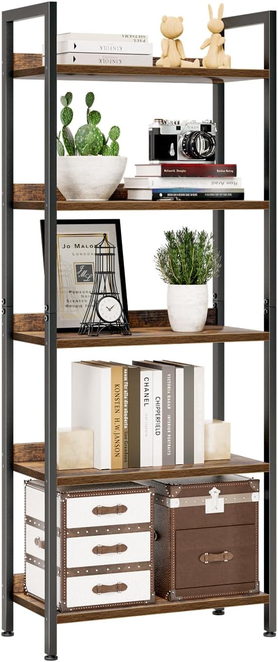 Spacious 5-Tier Open Storage Design