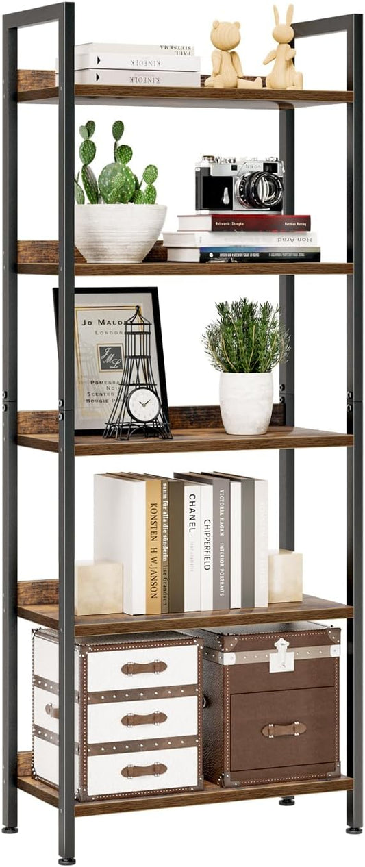 Spacious 5-Tier Open Storage Design