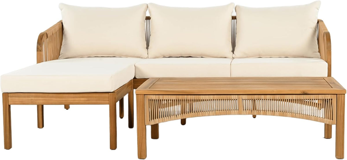Elegant 3-Piece Outdoor Patio Set for Any Space