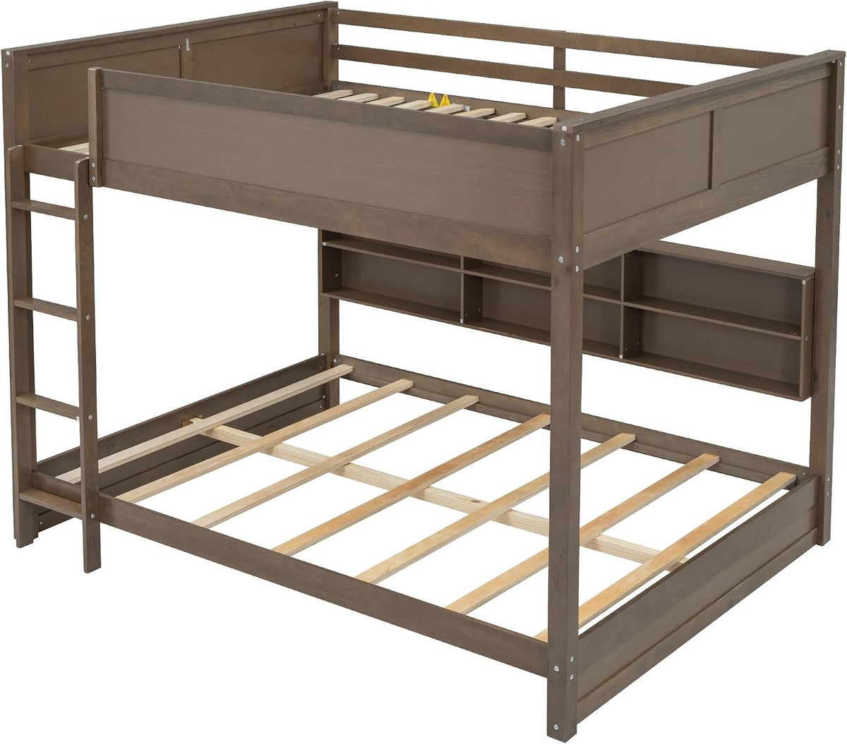 Heavy-Duty Queen Over Queen Bunk Bed Design