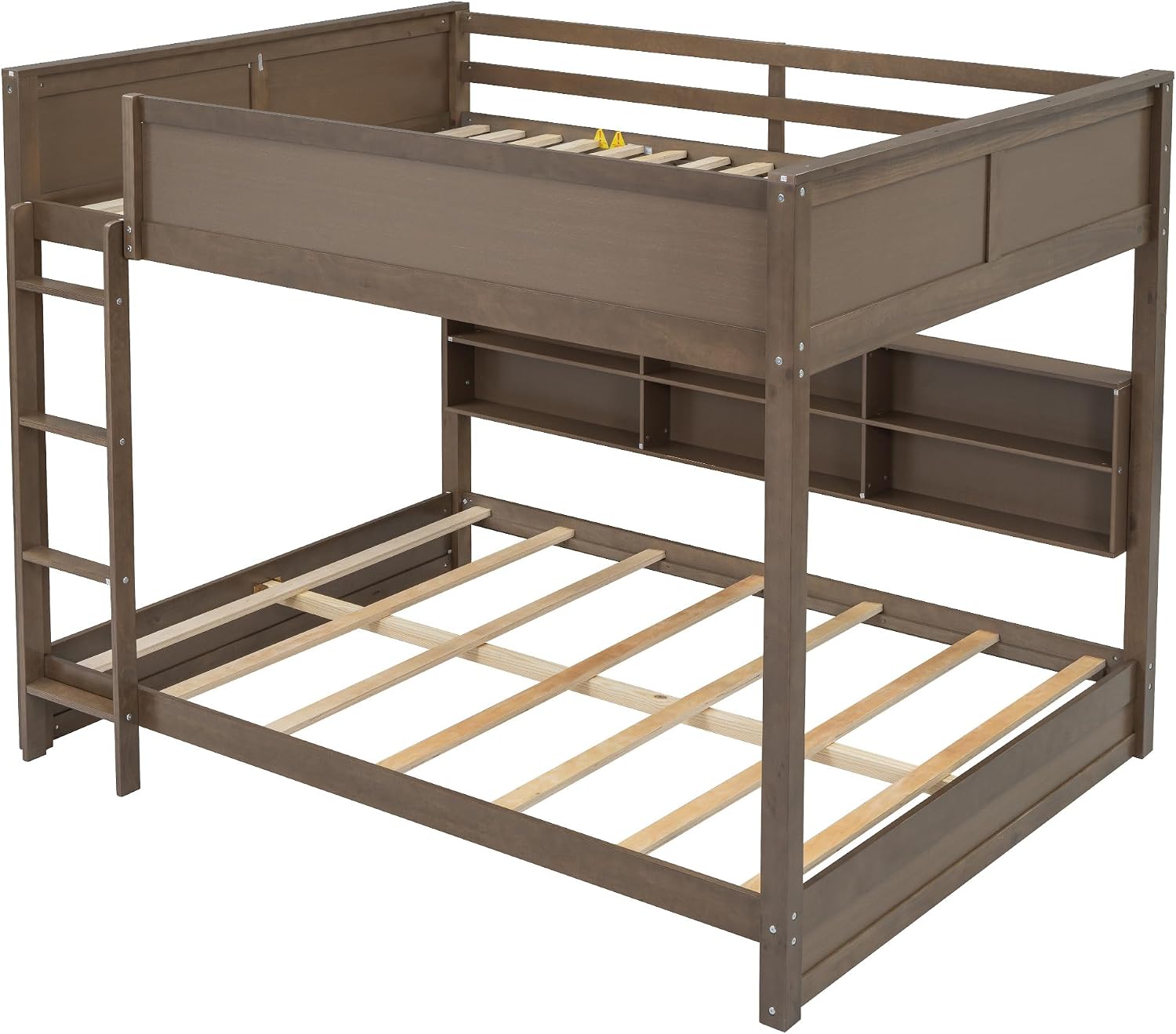 Heavy-Duty Queen Over Queen Bunk Bed Design
