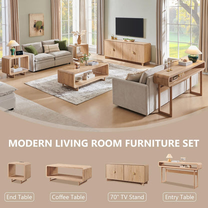 Modern Fireplace TV Stand for Large TVs