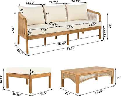 Elegant 3-Piece Outdoor Patio Set for Any Space
