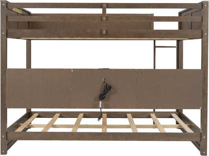 Heavy-Duty Queen Over Queen Bunk Bed Design