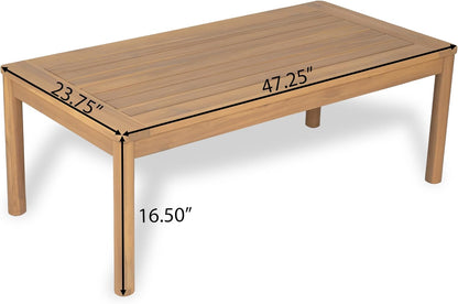 4-Piece Patio Set with Spacious Seating for 4 People