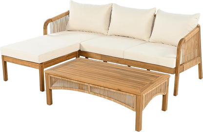 Elegant 3-Piece Outdoor Patio Set for Any Space
