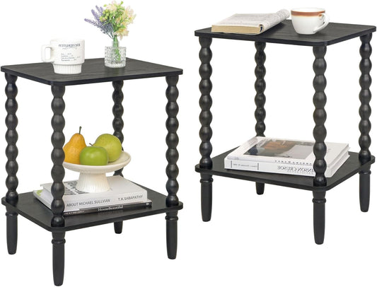 Set of 2 Mid-Century Side Tables for Any Space