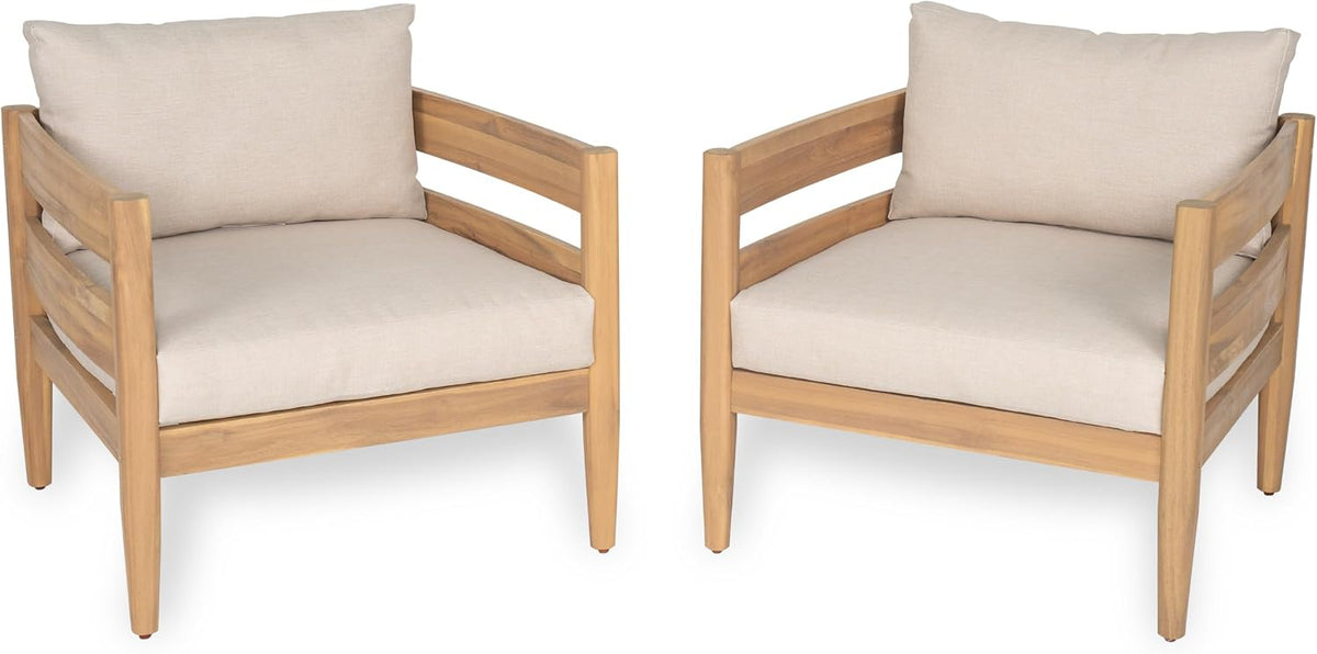 4-Piece Patio Set with Spacious Seating for 4 People