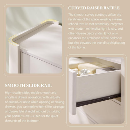 Modern Nightstand with Ideal Bedside Height