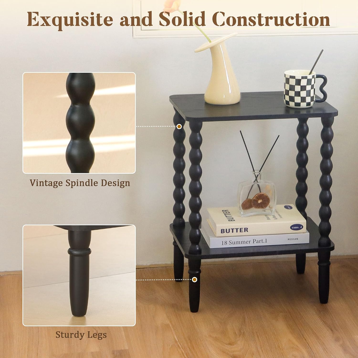 Set of 2 Mid-Century Side Tables for Any Space