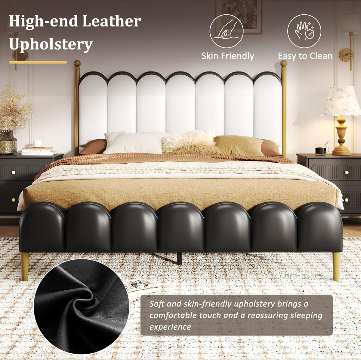 Elegant Upholstered Bed for a Timeless Bedroom Look