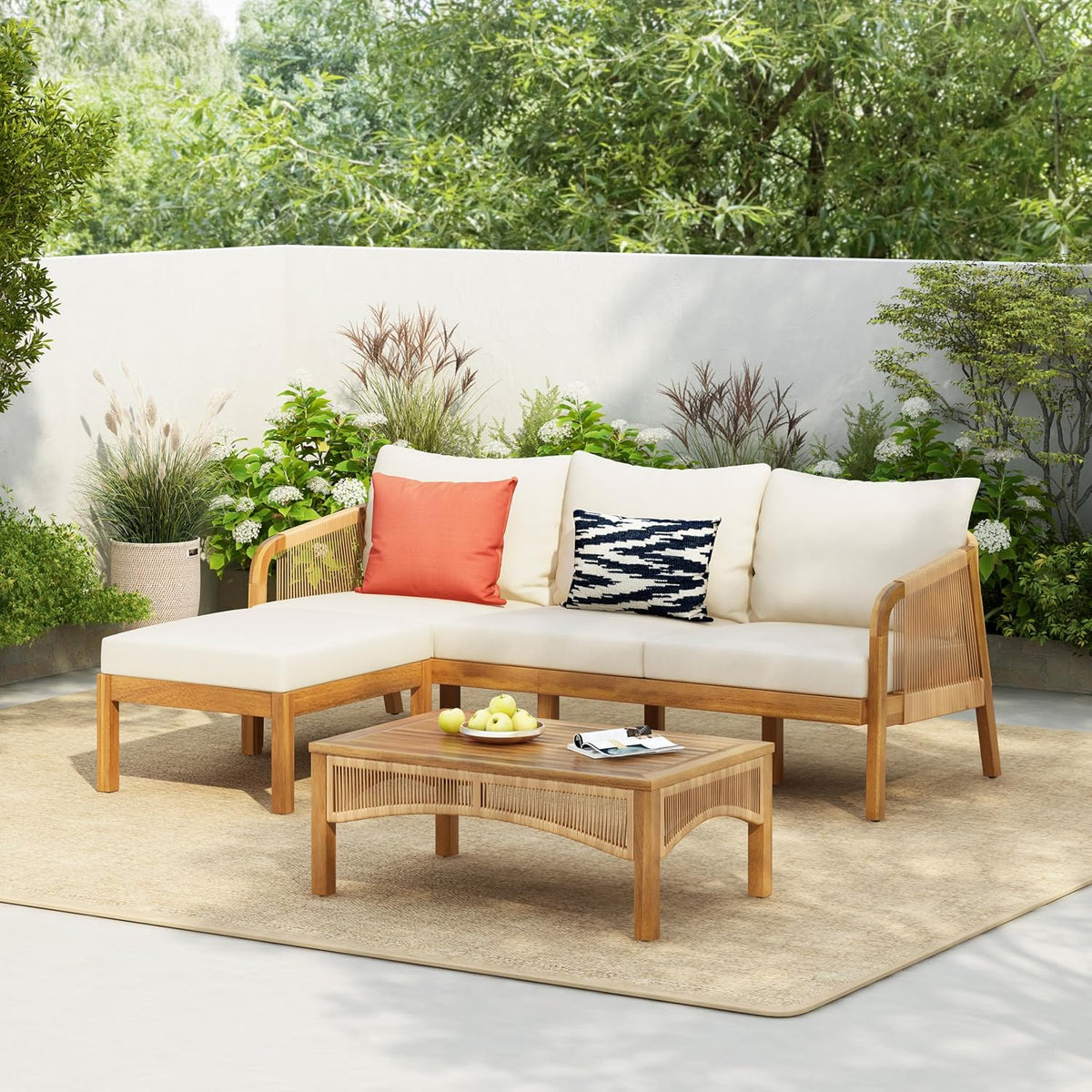 Elegant 3-Piece Outdoor Patio Set for Any Space