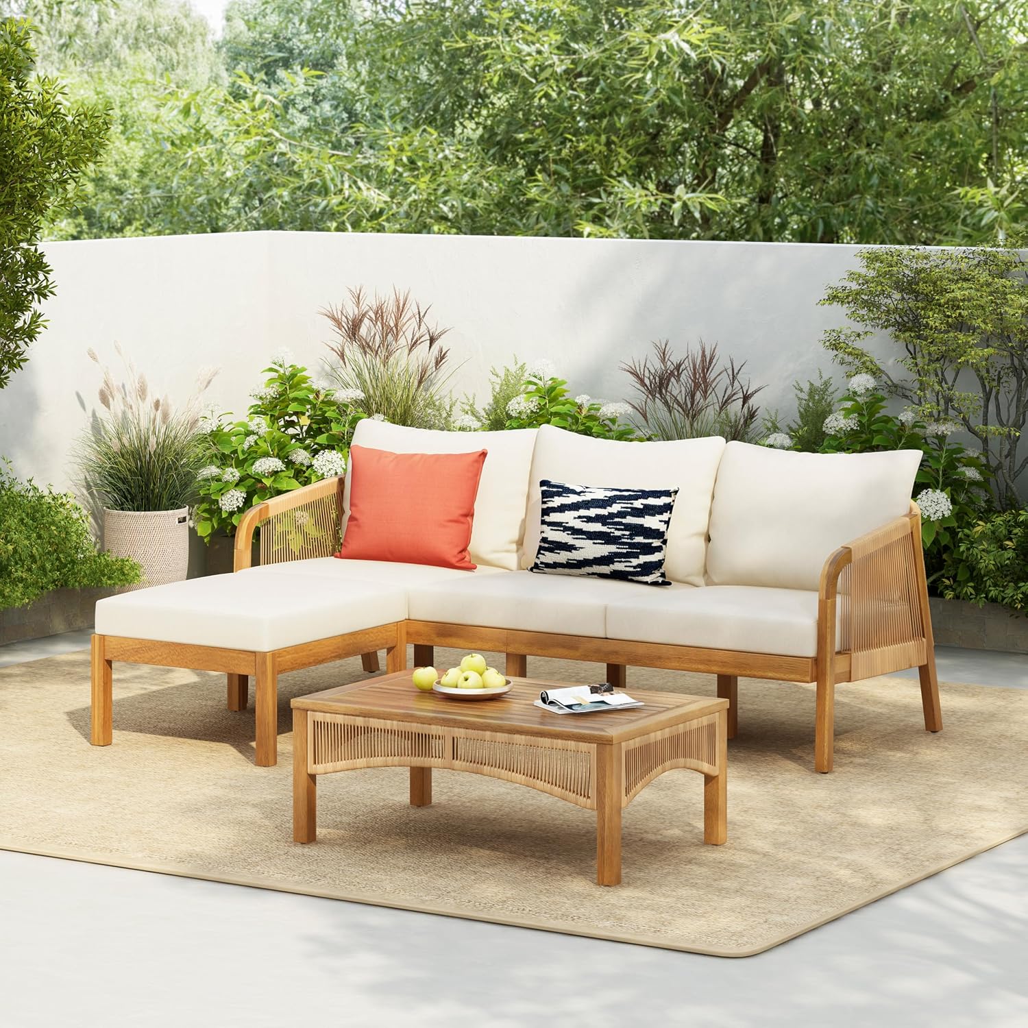 Elegant 3-Piece Outdoor Patio Set for Any Space