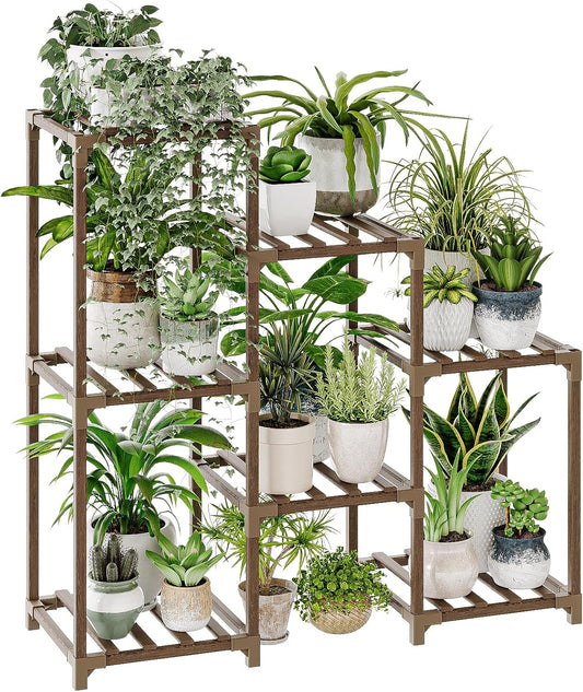 7-Pot Ladder Plant Stand for Organized Display